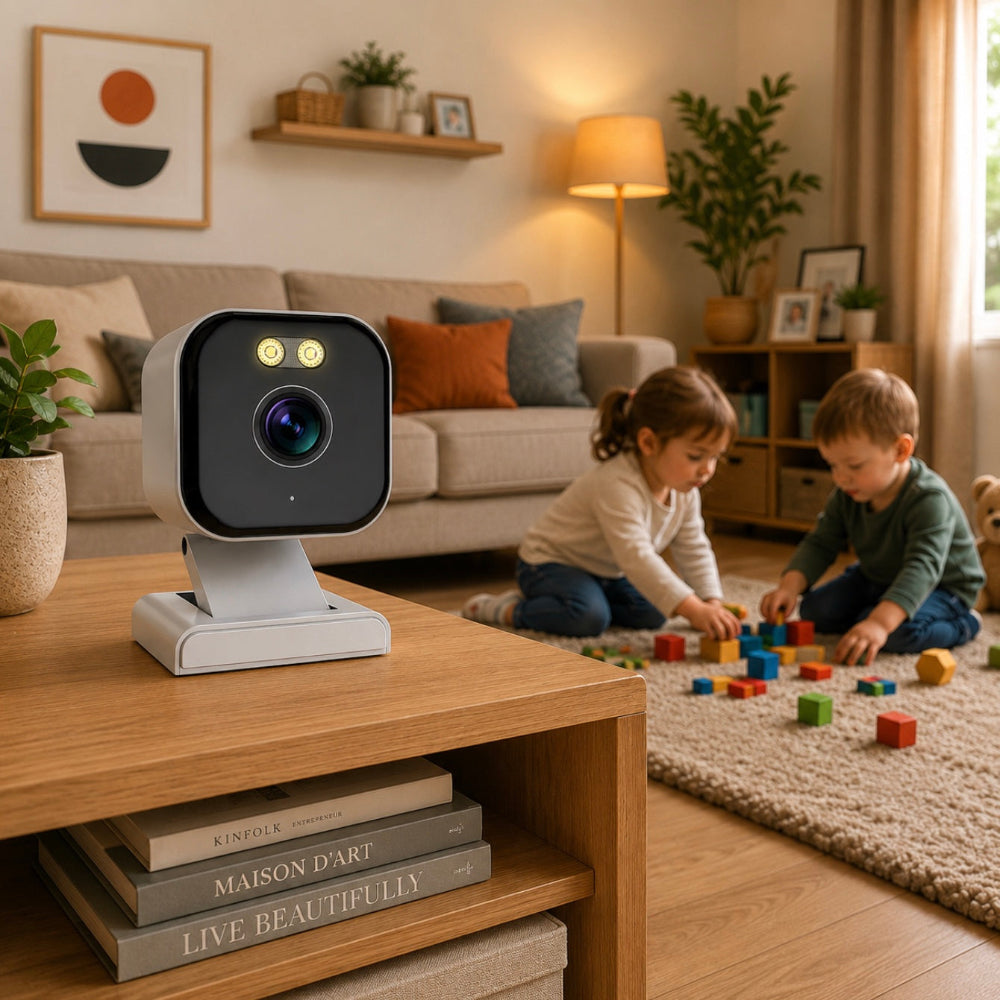 Caméra WiFi Intelligente Tuya 4MP HD – Vision Nocturne Couleur &amp; Audio Bidirectionnel