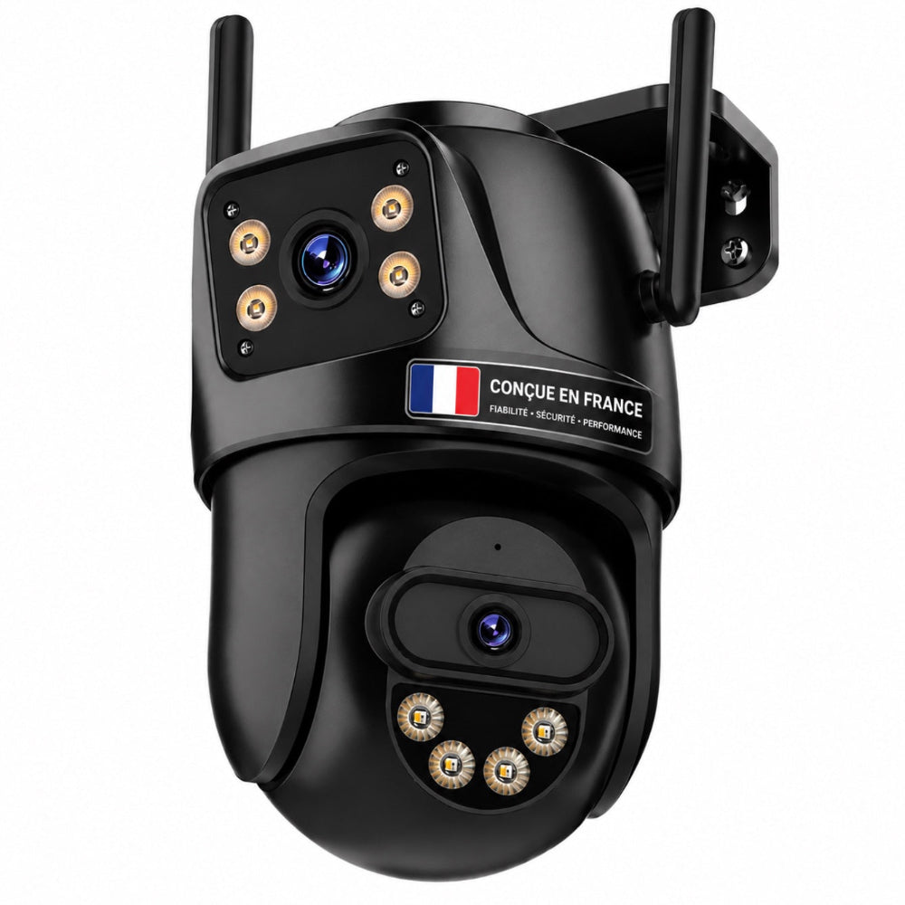 Caméra de Surveillance WiFi Double Objectif HD
