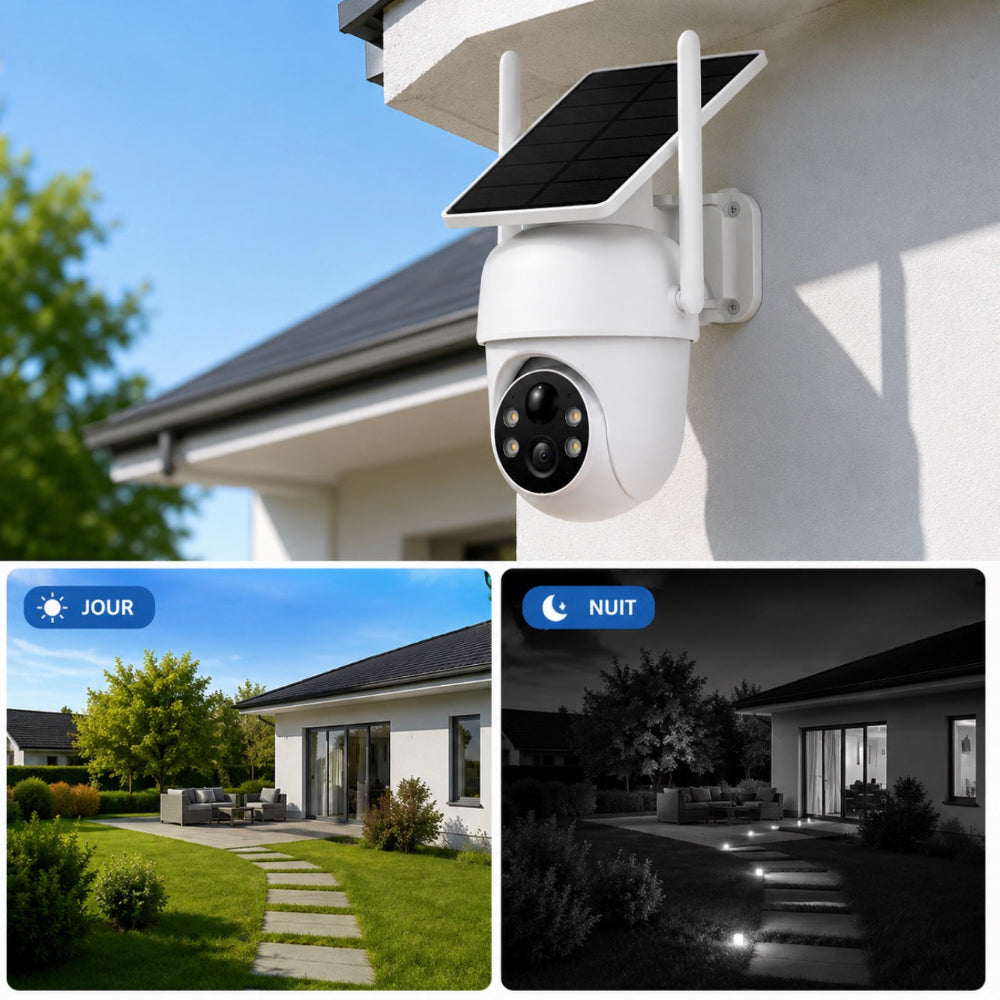 Caméra Extérieure Double Objectif HD 360°